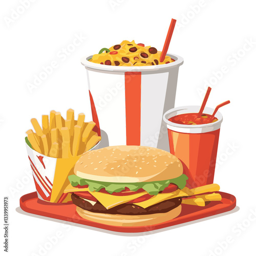 fastfood, fast, snack, food, meal, delicious, burger, lunch, background, dinner, american, meat, unhealthy, menu, restaurant, set, cheeseburger, junk, isolated, hamburger, fat, eat, sandwich, tasty, c