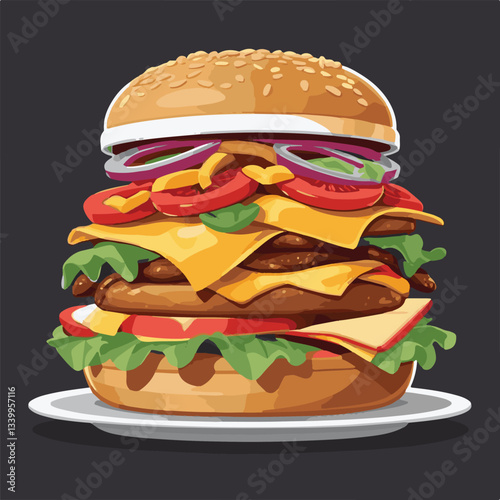 fastfood, fast, snack, food, meal, delicious, burger, lunch, background, dinner, american, meat, unhealthy, menu, restaurant, set, cheeseburger, junk, isolated, hamburger, fat, eat, sandwich, tasty, c