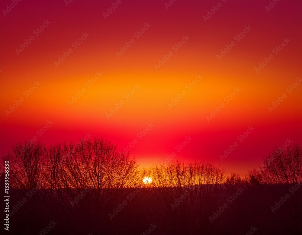 Obraz premium sunset in the mountains