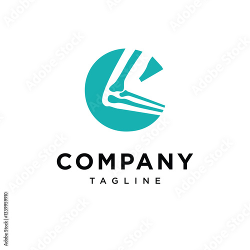 Letter C Elbow surgery Logo Icon Vector