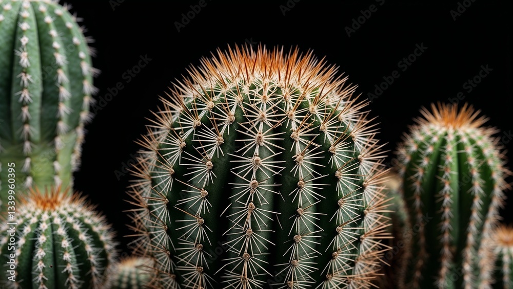 red cactus image revealing its sharp spikes and unique texture. red cactus image revealing its sharp spikes and unique texture.