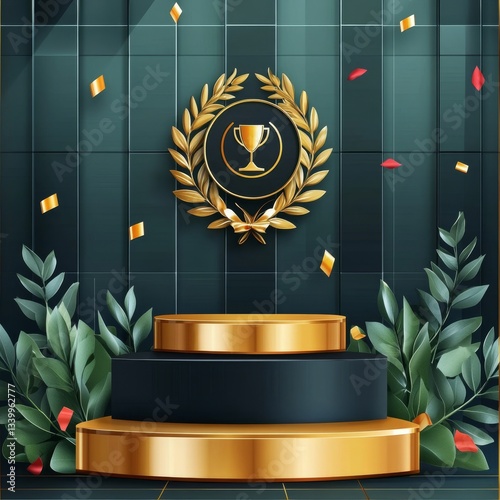 Luxury Gold Podium Award Ceremony photo