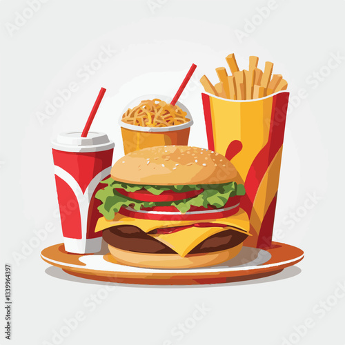 fastfood, fast, snack, meal, food, lunch, burger, dinner, background, delicious, meat, american, menu, unhealthy, restaurant, isolated, cheeseburger, junk, set, hamburger, fat, sandwich, tasty, eat, c