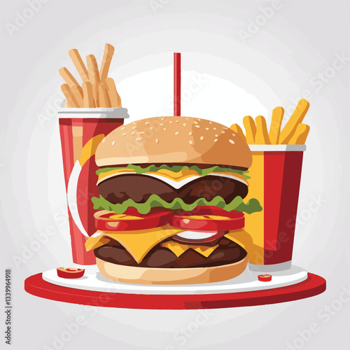 fastfood, fast, snack, meal, food, lunch, burger, dinner, background, delicious, meat, american, menu, unhealthy, restaurant, isolated, cheeseburger, junk, set, hamburger, fat, sandwich, tasty, eat, c
