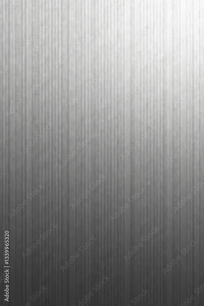 Obraz premium Wide brushed aluminum panel, fine texture, mirror-like gleam, fine brushed, reflective surface