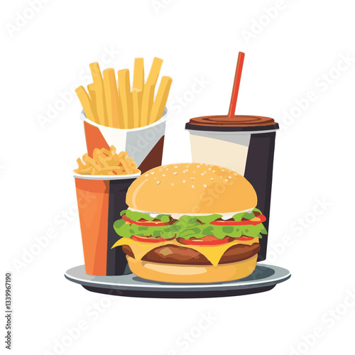 fastfood, fast, snack, meal, food, lunch, burger, dinner, background, delicious, meat, american, menu, unhealthy, restaurant, isolated, cheeseburger, junk, set, hamburger, fat, sandwich, tasty, eat, c
