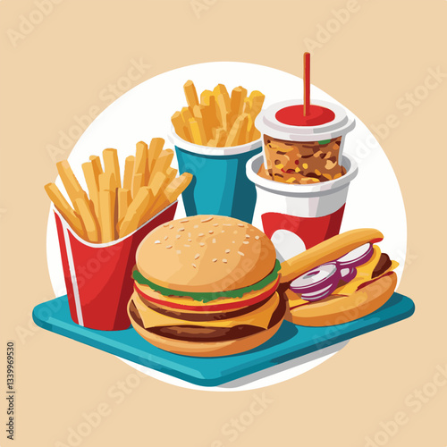 fastfood, fast, snack, meal, food, lunch, burger, dinner, background, delicious, meat, american, menu, unhealthy, restaurant, isolated, cheeseburger, junk, set, hamburger, fat, sandwich, tasty, eat, c