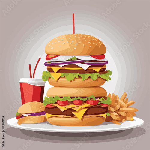 fastfood, fast, snack, meal, food, lunch, burger, dinner, background, delicious, meat, american, menu, unhealthy, restaurant, isolated, cheeseburger, junk, set, hamburger, fat, sandwich, tasty, eat, c