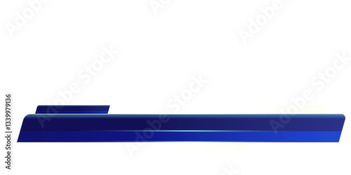Professional Broadcast Lower third Design Template on a Transparent Background
