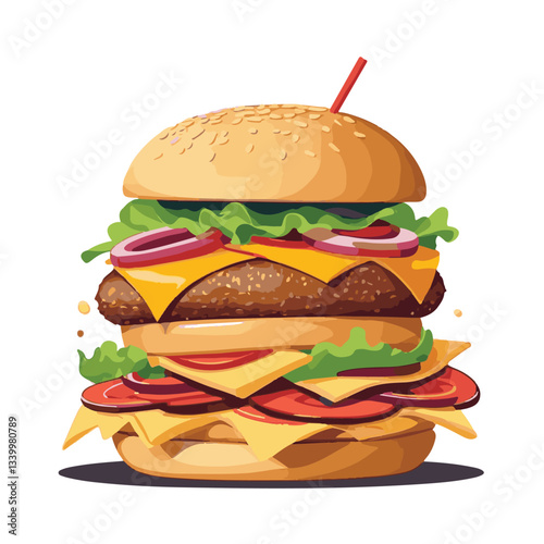 fastfood, fast, snack, meal, food, lunch, burger, dinner, background, delicious, meat, american, menu, unhealthy, restaurant, isolated, cheeseburger, junk, set, hamburger, fat, sandwich, tasty, eat, c