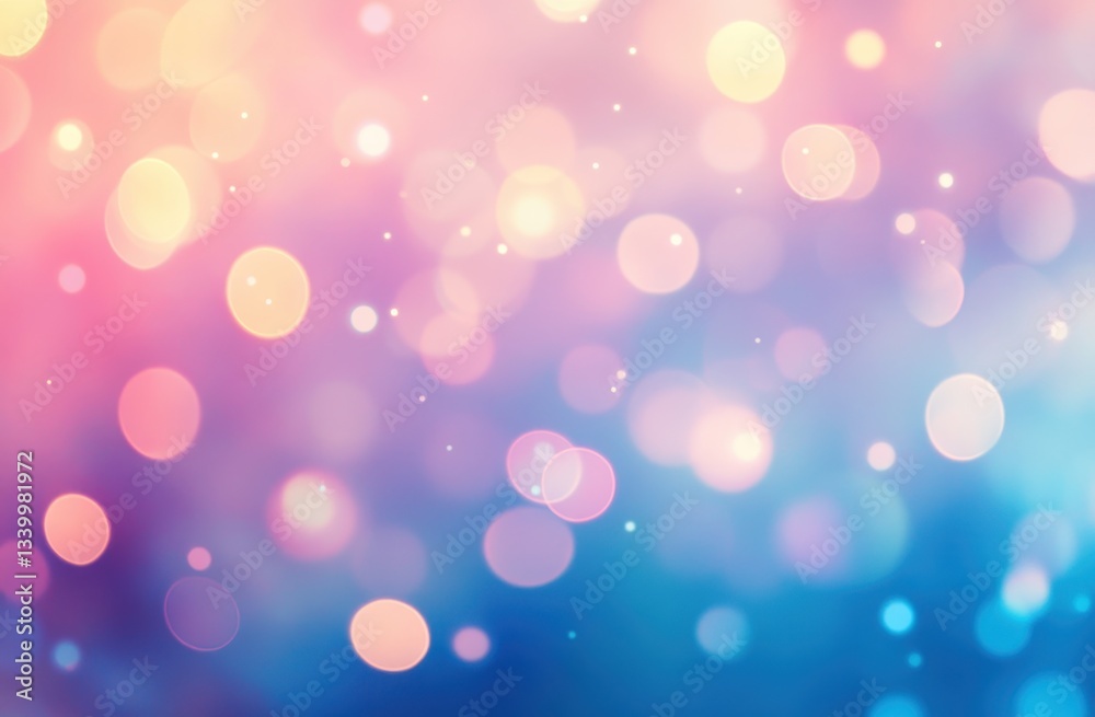 Vibrant pastel bokeh with pink and blue hues creating a dreamy atmosphere. Vibrant pastel bokeh with pink and blue hues creating a dreamy atmosphere.