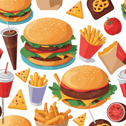 fastfood, fast, snack, meal, food, lunch, burger, dinner, background, delicious, meat, american, menu, unhealthy, restaurant, isolated, cheeseburger, junk, set, hamburger, fat, sandwich, tasty, eat, c