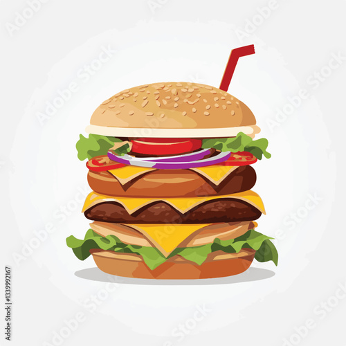 fastfood, fast, snack, meal, food, lunch, burger, dinner, background, delicious, meat, american, menu, unhealthy, restaurant, isolated, cheeseburger, junk, set, hamburger, fat, sandwich, tasty, eat, c