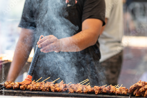 Obraz na płótnie bbq skewers w salonie