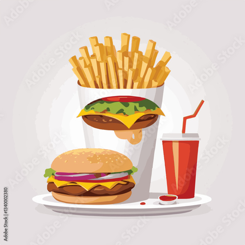 fastfood, fast, snack, meal, food, lunch, burger, dinner, background, delicious, meat, american, menu, unhealthy, restaurant, isolated, cheeseburger, junk, set, hamburger, fat, sandwich, tasty, eat, c