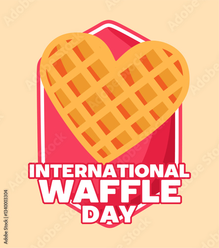 international waffle day with delicious waffles