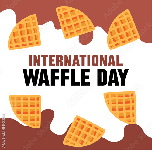 international waffle day with delicious waffles