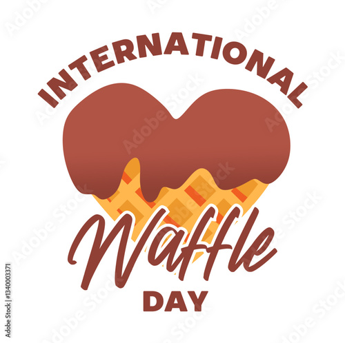 international waffle day with delicious waffles