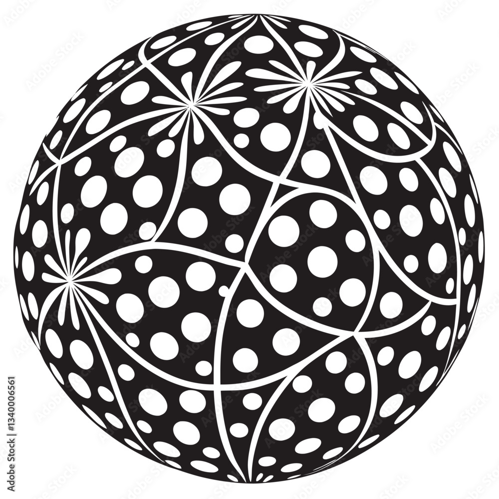 cercle abstrait fond pointillé illustration vectorielle