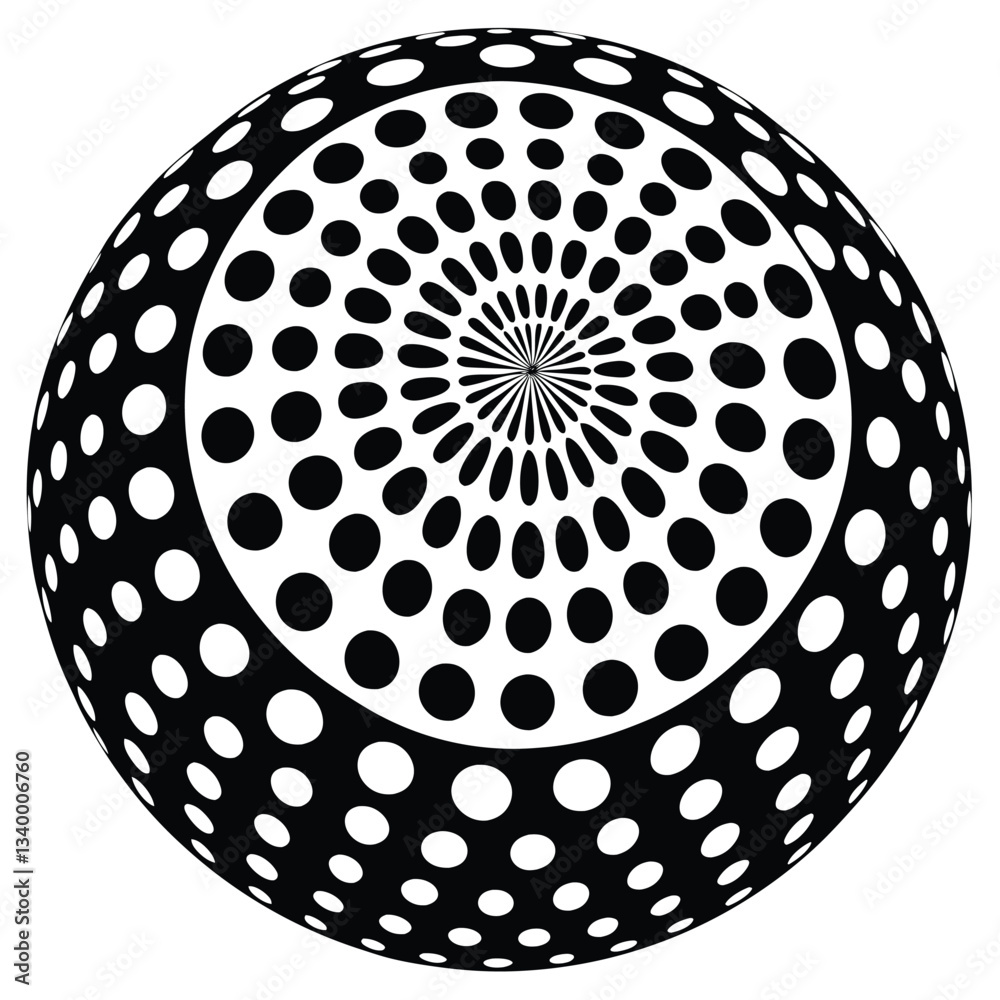 cercle abstrait fond pointillé illustration vectorielle