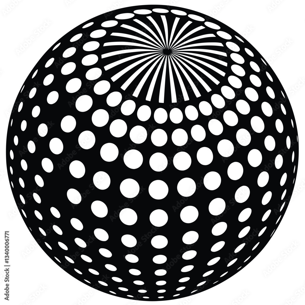 cercle abstrait fond pointillé illustration vectorielle