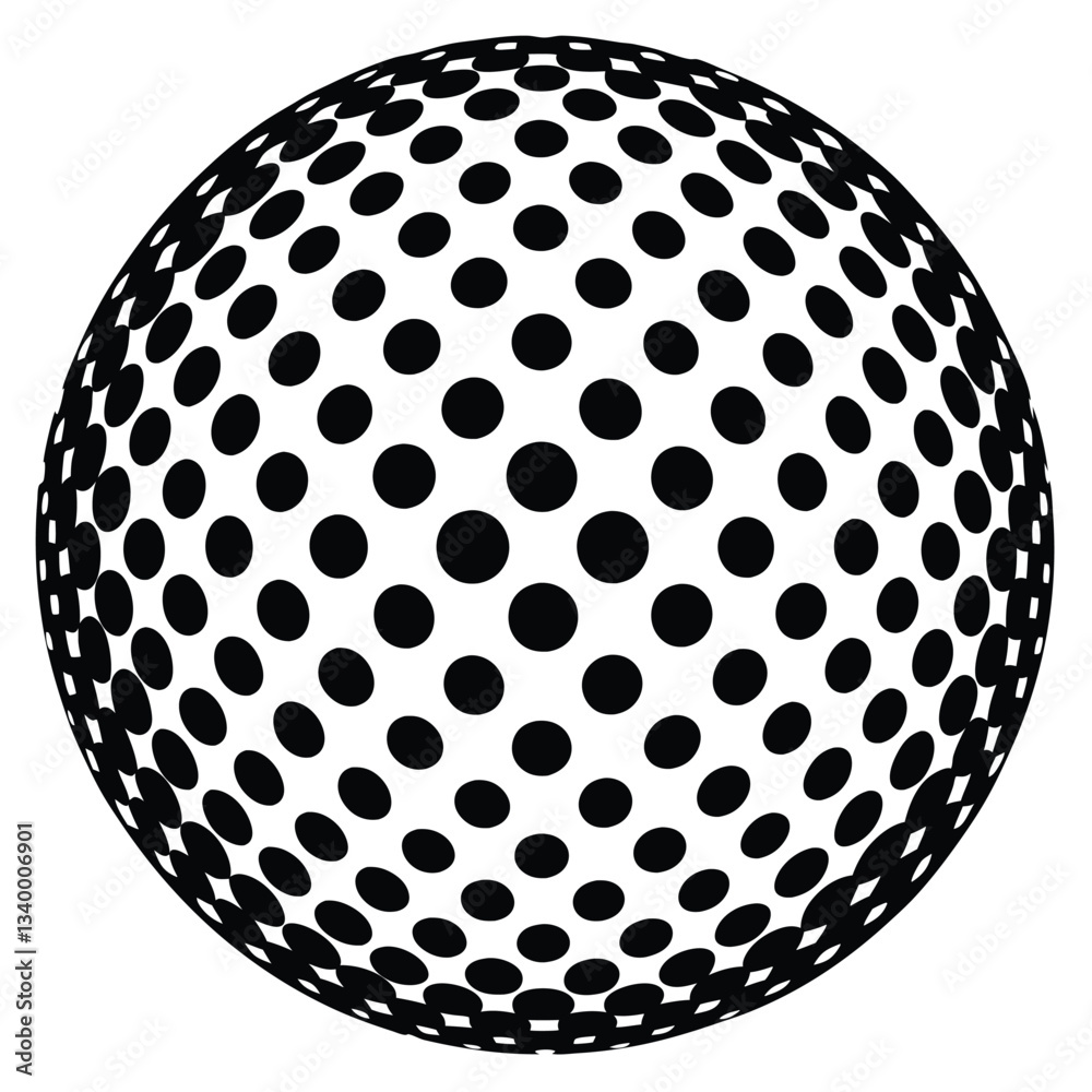 cercle abstrait fond pointillé illustration vectorielle