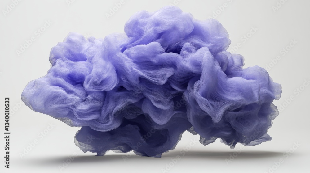 Stunning Purple Abstract Cloud Art