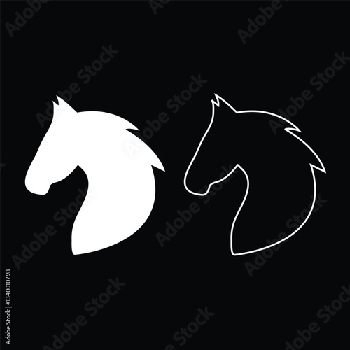 horse head silhouette