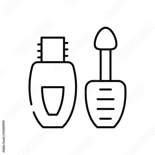 Eyeliner vector icon stock illustration