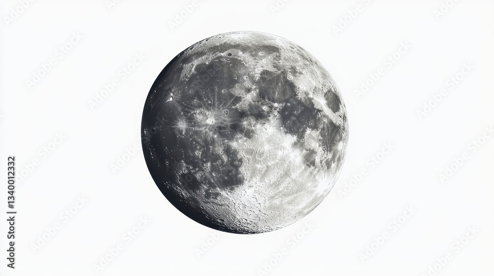 Fototapeta premium Full Moon Bright Night Sky