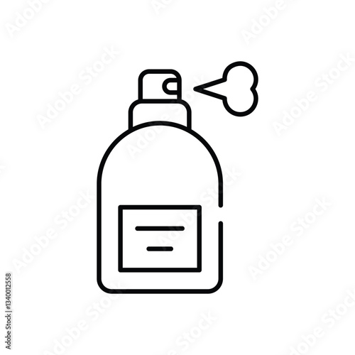 Hair Spray vector icon stock illustration