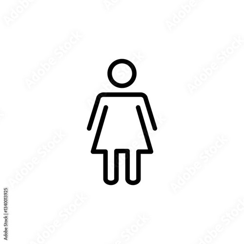 Female icon logo design. woman sign and symbol
