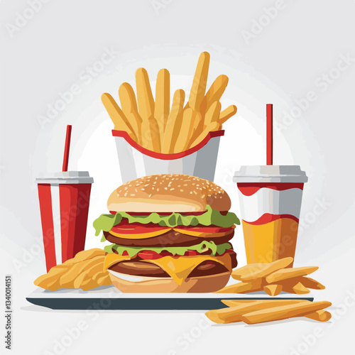 fastfood, fast, snack, meal, food, lunch, burger, dinner, background, delicious, meat, american, menu, unhealthy, restaurant, isolated, cheeseburger, junk, set, hamburger, fat, sandwich, tasty, eat, c