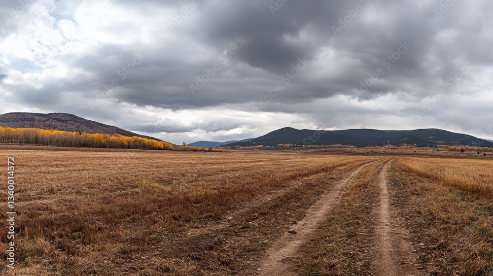 Fototapeta premium Scenic Autumn Landscape View