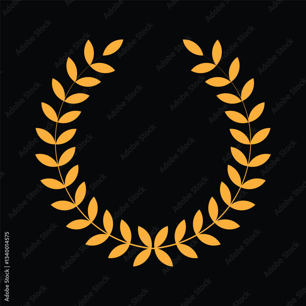 golden laurel wreath golden laurel wreath