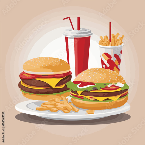 fastfood, fast, snack, meal, food, lunch, burger, dinner, background, delicious, meat, american, menu, unhealthy, restaurant, isolated, cheeseburger, junk, set, hamburger, fat, sandwich, tasty, eat, c