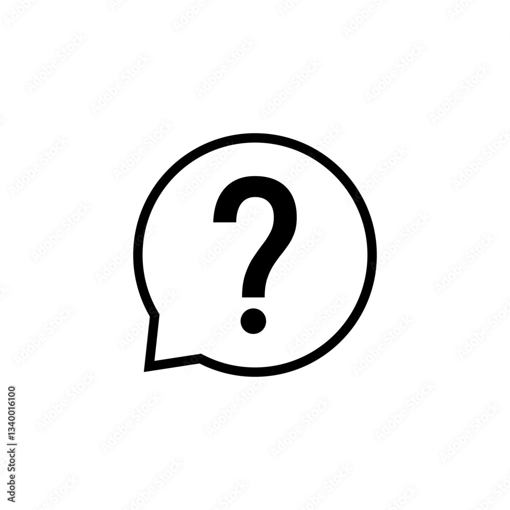 Question icon logo design. question mark sign and symbol Question icon logo design. question mark sign and symbol
