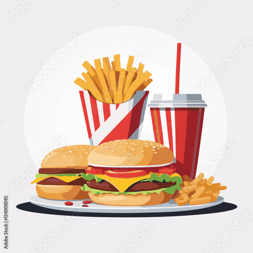 fastfood, fast, snack, meal, food, lunch, burger, dinner, background, delicious, meat, american, menu, unhealthy, restaurant, isolated, cheeseburger, junk, set, hamburger, fat, sandwich, tasty, eat, c