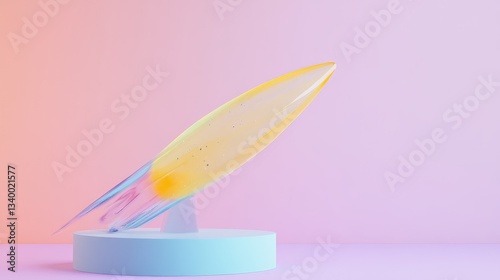 Space Pastel Yellow Perspective Glass Comet Vibe Empty