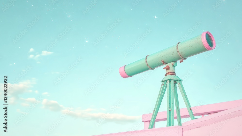 Space Pastel Green Moment Glass Telescope Right Starry Space Pastel Green Moment Glass Telescope Right Starry