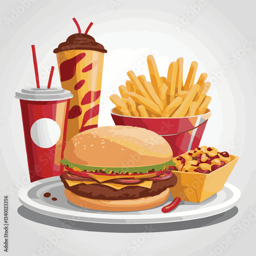fastfood, fast, snack, meal, food, lunch, burger, dinner, background, delicious, meat, american, menu, unhealthy, restaurant, isolated, cheeseburger, junk, set, hamburger, fat, sandwich, tasty, eat, c