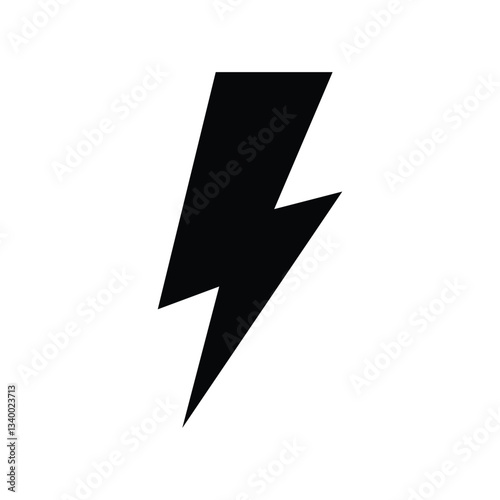 flash lightning bolt icon. Electric power symbol. Power energy sign, vector illustration
