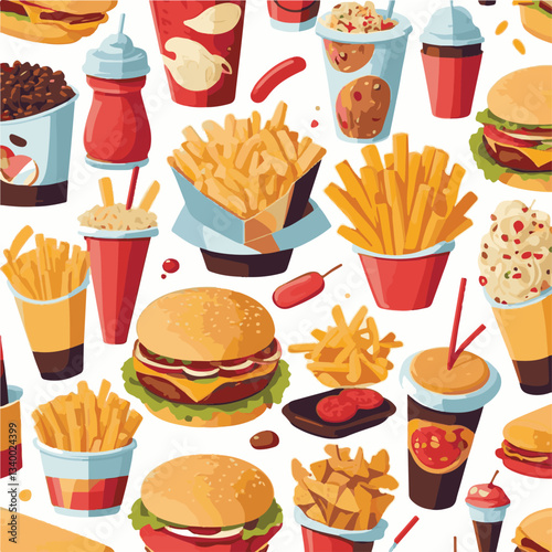 fastfood, fast, snack, meal, food, lunch, burger, dinner, background, delicious, meat, american, menu, unhealthy, restaurant, isolated, cheeseburger, junk, set, hamburger, fat, sandwich, tasty, eat, c
