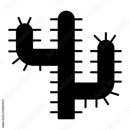 cactus black icon