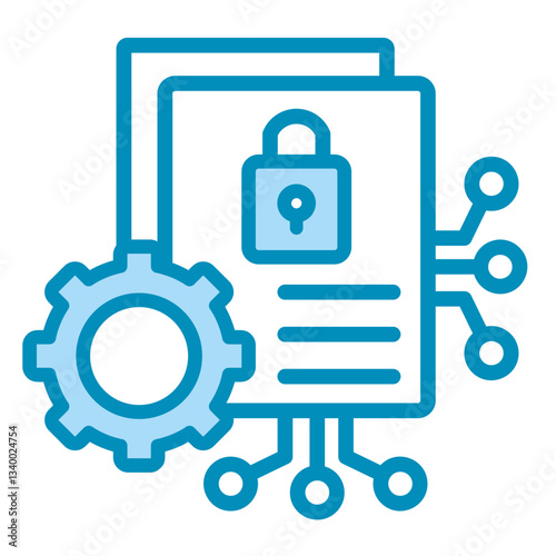 Smart Contract Management  Icon Element For Design	