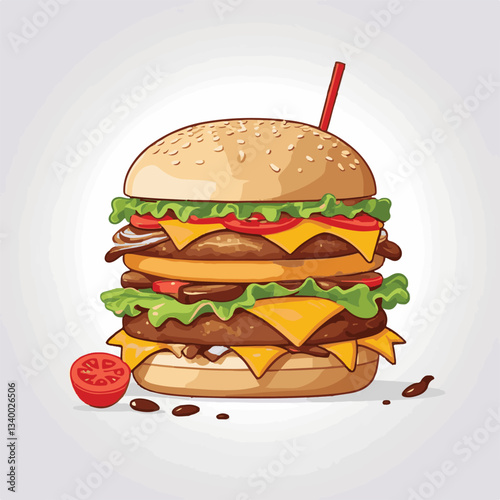fastfood, fast, snack, meal, food, lunch, burger, dinner, background, delicious, meat, american, menu, unhealthy, restaurant, isolated, cheeseburger, junk, set, hamburger, fat, sandwich, tasty, eat, c