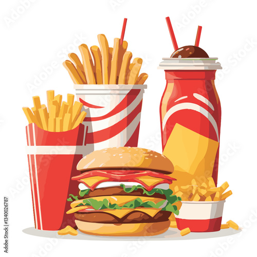 fastfood, fast, snack, meal, food, lunch, burger, dinner, background, delicious, meat, american, menu, unhealthy, restaurant, isolated, cheeseburger, junk, set, hamburger, fat, sandwich, tasty, eat, c