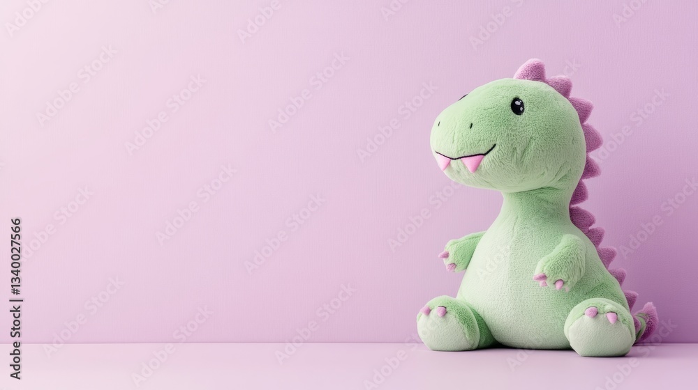 Fototapeta premium Space Pastel Green Perspective Plush Inostrancevia