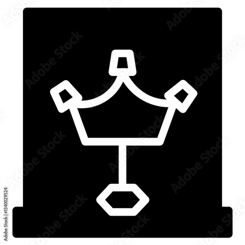 Artefact Crown Culture Glyph Icon