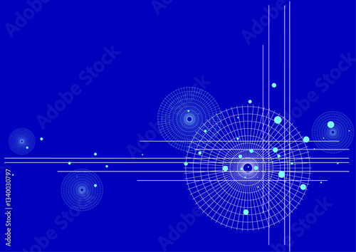 人工知能やコンピュータテクノロジー背景イラスト_03